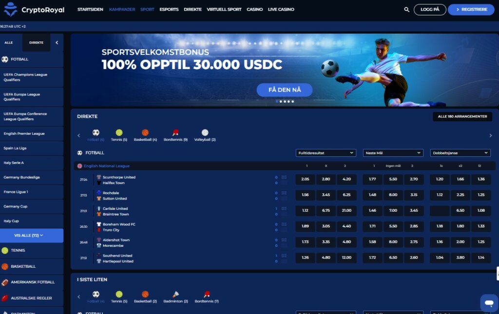CryptoRoyal Casino Review Betting NO