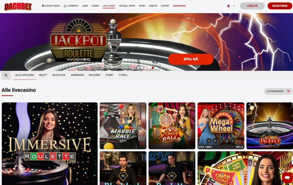 DACHbet Casino Review Live Casino NO