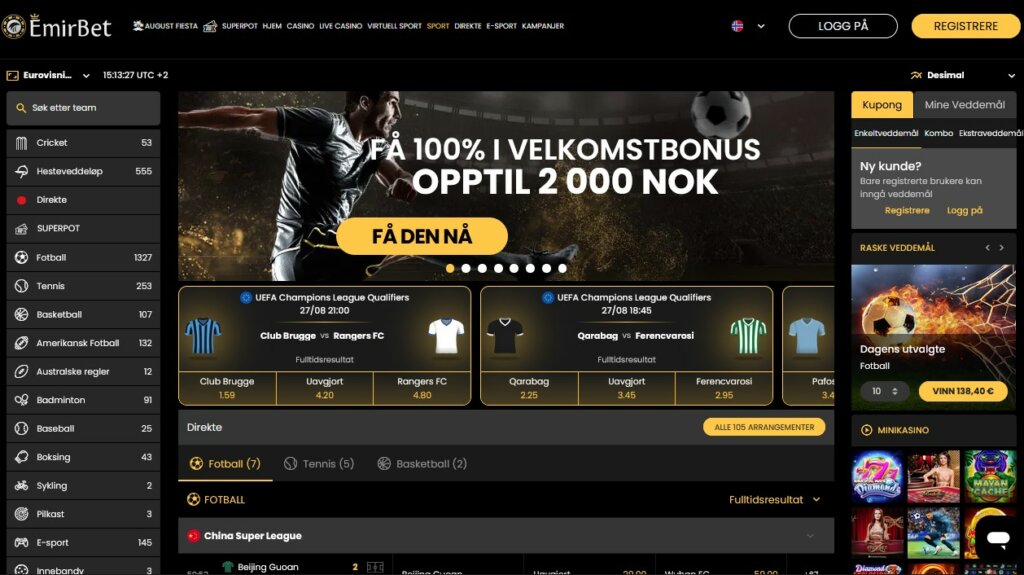 Emirbet Casino Sports betting
