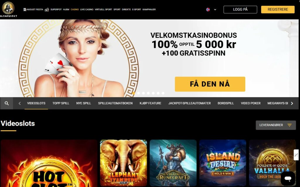 Olympusbet Casino Review Online Casino NO