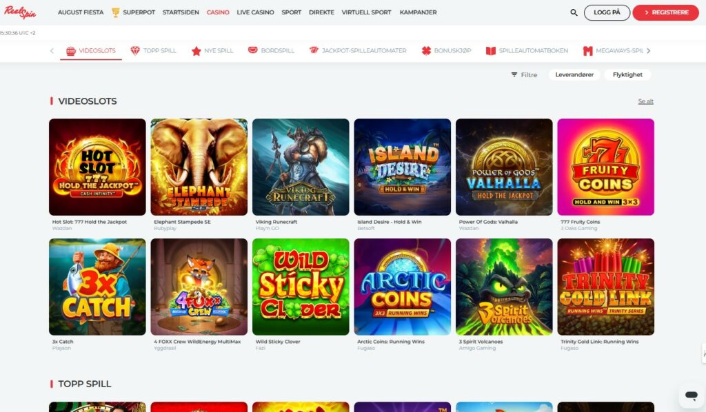 RealSpin Casino Review Online Casino NO