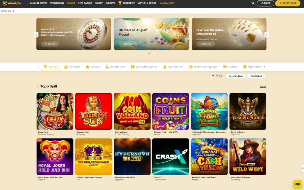 Winmega Casino Review Online Casino NO