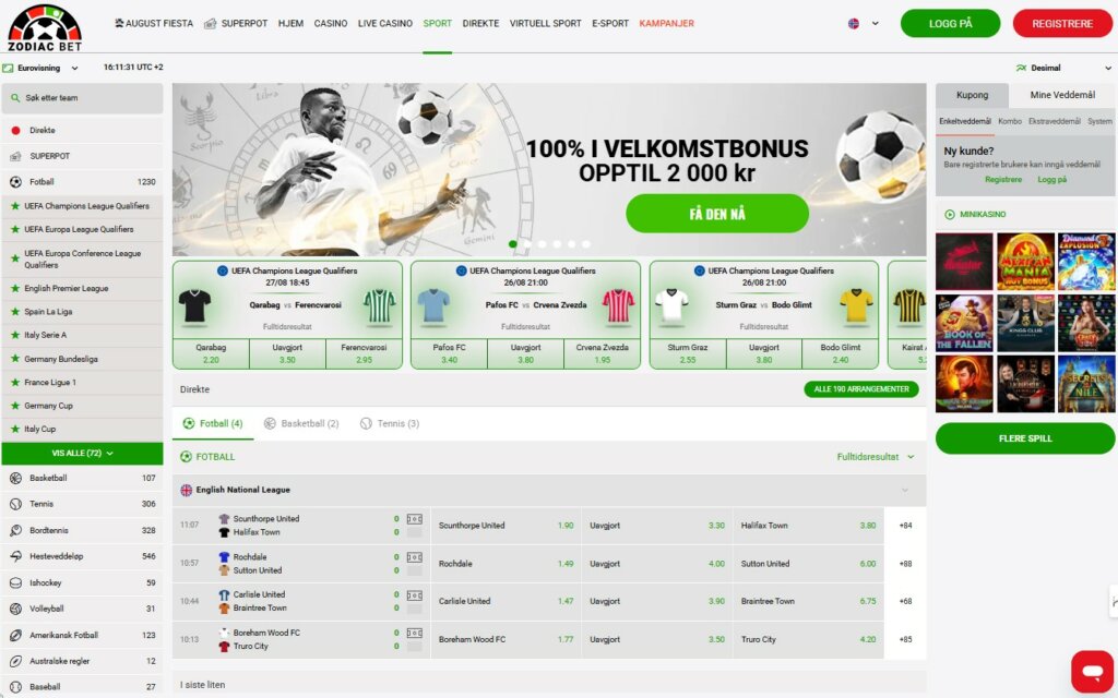 Zodiacbet Casino Review Online Betting NO