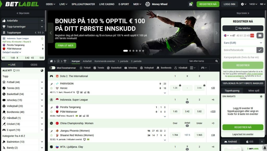 Betlabel Betting Site NO