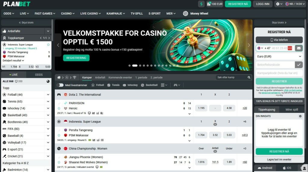 Planbet Betting Site NO